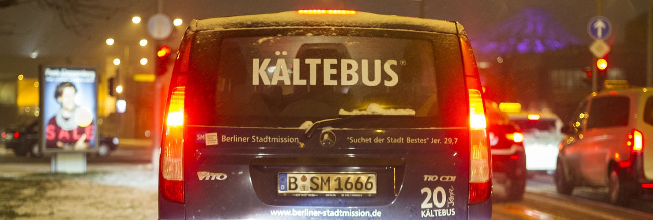 Ein Berliner Kältebus im Einsatz © dpa