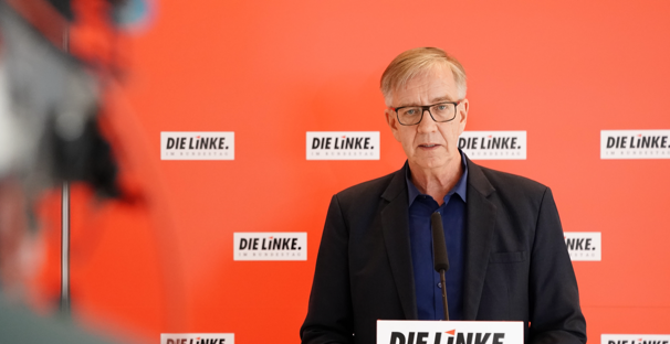 Pressestatement mit Dietmar Bartsch