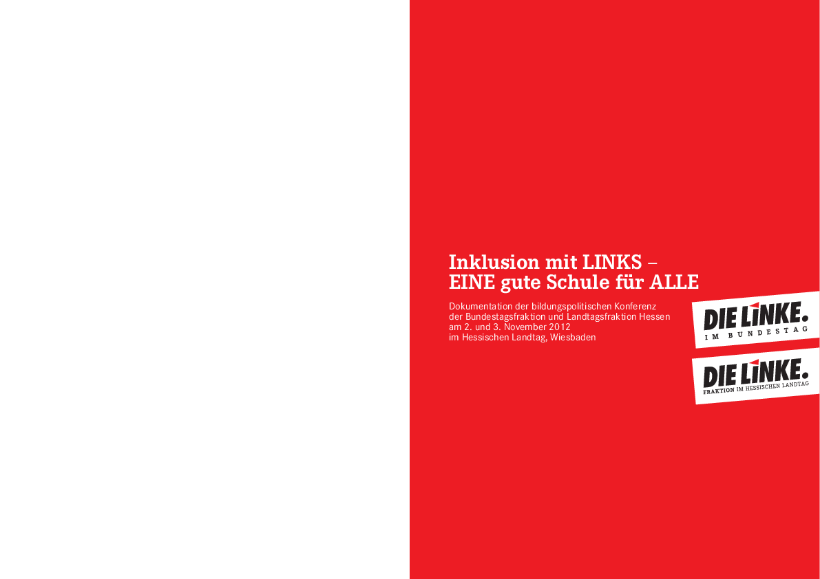Reader inklusion links gute schule alle