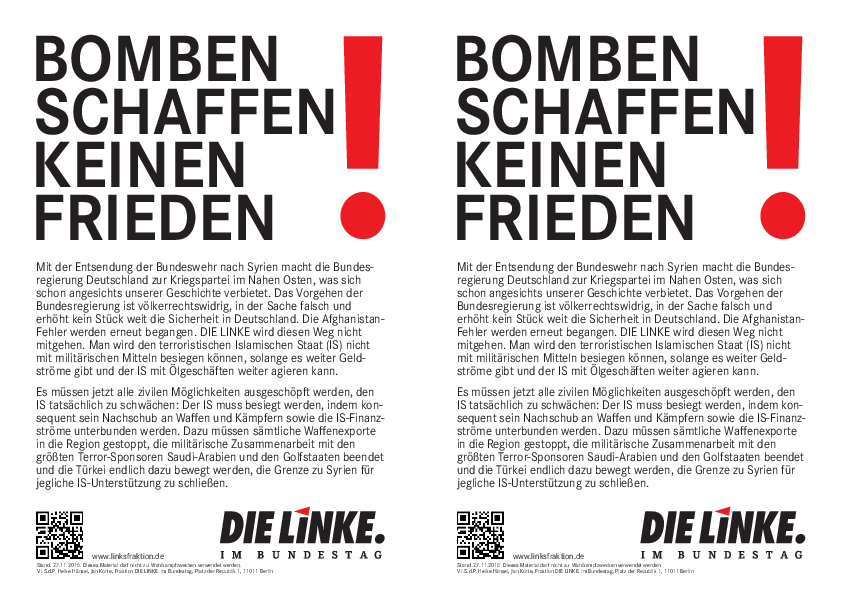 20151127 bomben schaffen keinen frieden