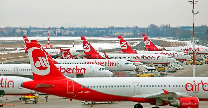 Am Boden: Flugzeuge von Air Berlin ©istockphoto.com/AlxeyPnferov Am Boden: Flugzeuge von Air Berlin