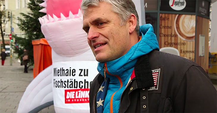 Miethaie zu Fischstäbchen - Ein Mann aus München sagt: "Was jetzt passiert, ist nur der Anfang." Miethaie zu Fischstäbchen - Ein Mann aus München sagt: "Was jetzt passiert, ist nur der Anfang."