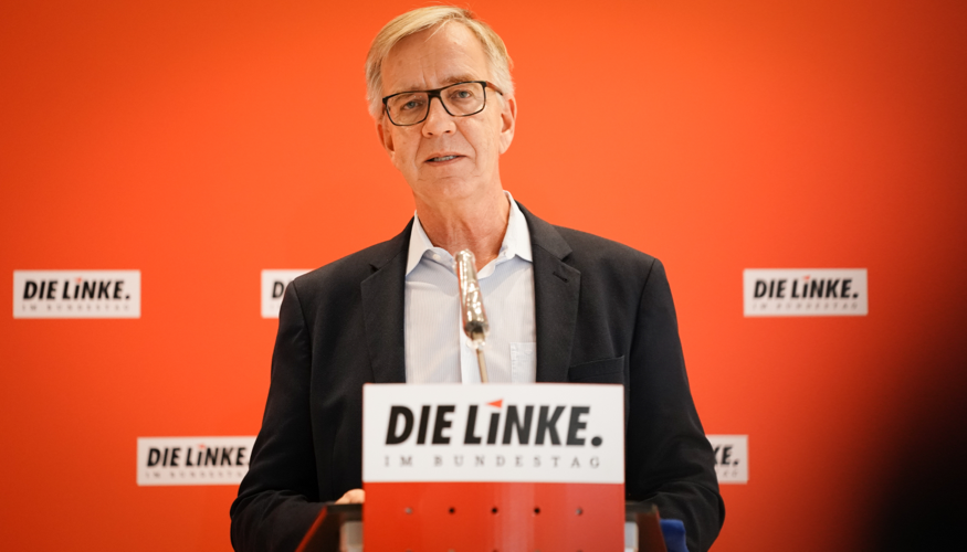 Pressestatement mit Dietmar Bartsch Pressestatement mit Dietmar Bartsch