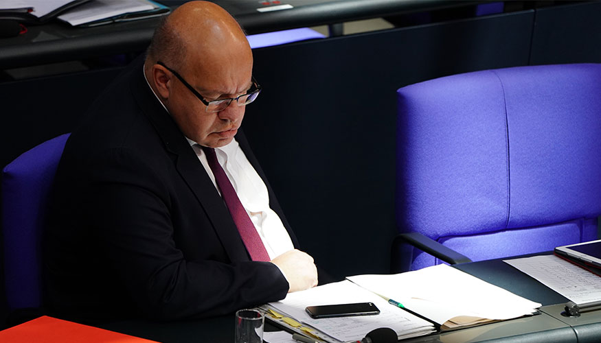 Bundeswirtschaftsminister Peter Altmaier (CDU) auf der Regierungsbank Bundeswirtschaftsminister Peter Altmaier (CDU) auf der Regierungsbank